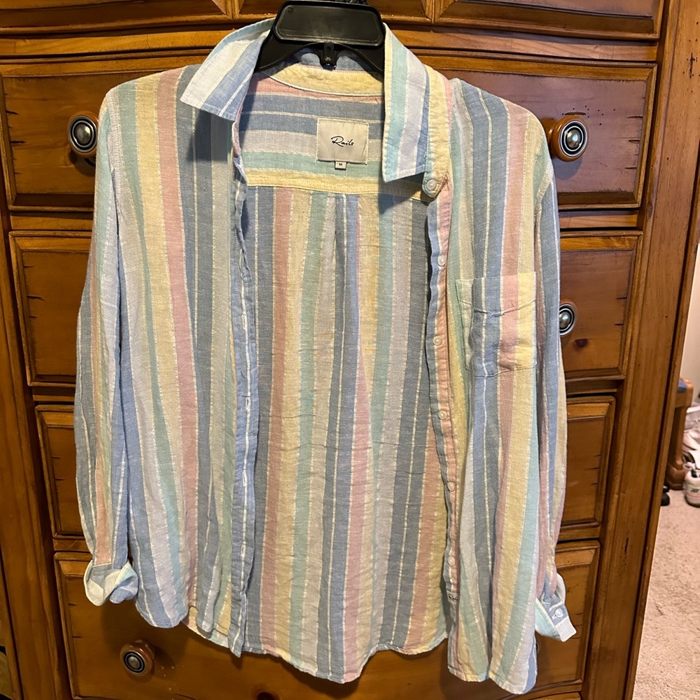 Multicolor button up shirt